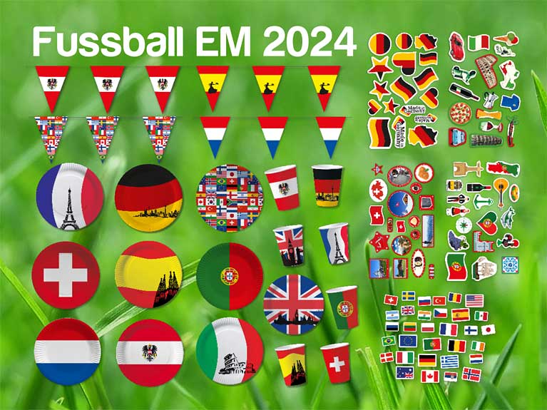 Partyartikel zur Fußball WM 2024