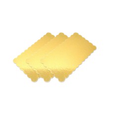 3 Kuchenplatten gold, 26,5 x 15,5cm