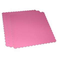 3 Kuchenplatten pink, 30x30cm