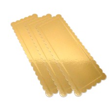 3 Kuchenplatten gold, 41,5 x 15,5cm