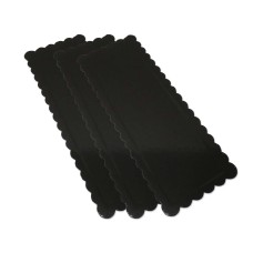 3 Kuchenplatten schwarz, 41,5 x 15,5cm