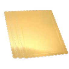 3 Kuchenplatten gold, 44,5 x 29,5cm