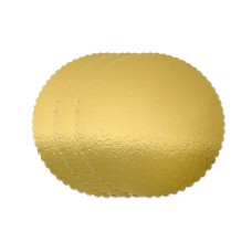 3 Kuchenplatten gold, rund 26cm