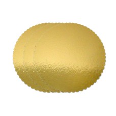 3 Kuchenplatten gold, rund 27cm