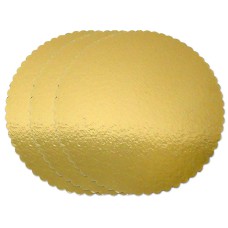 3 Kuchenplatten gold, rund 34cm