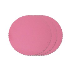 3 Kuchenplatten pink, rund 26cm