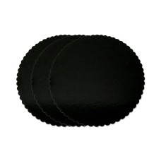 3 Kuchenplatten schwarz, rund 26cm