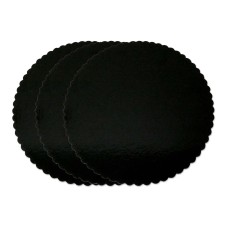 3 Kuchenplatten schwarz, rund 30cm