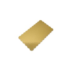 Kuchenplatte gold, 26,5 x 15,5cm