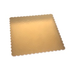 Kuchenplatte gold, 30x30cm