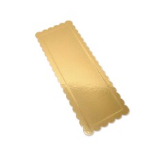 Kuchenplatte gold, 41,5 x 15,5cm