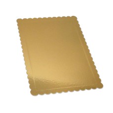 Kuchenplatte gold, 44,5 x 29,5cm