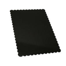 Kuchenplatte schwarz, 44,5 x 29,5cm