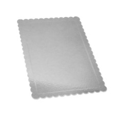 Kuchenplatte silber, 44,5 x 29,5cm