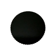 Kuchenplatte schwarz, rund 27cm