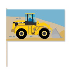 Baustelle – Papierflaggen