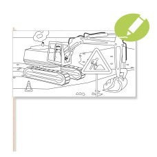 Baustelle – Papierflaggen kreativ
