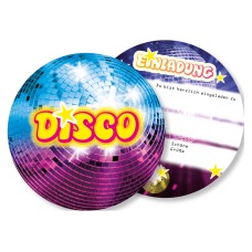 Einladungskarten - Disco