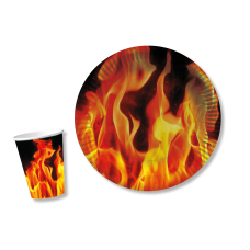 Pappbecher & Pappteller – Feueroptik