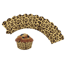 Cupcake Deko-Banderolen – Leopard