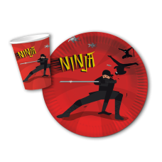 Pappteller & Pappbecher - Ninja