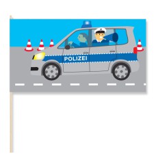 Polizei – Papierflaggen