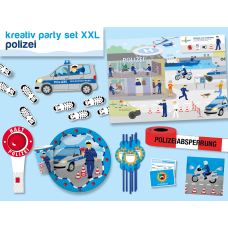 Polizei – Kreativ Party Set XXL