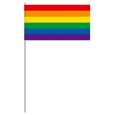 Papierflaggen Pride Regenbogen