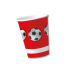 Pappteller - Fußball ( rot )
