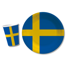 Pappbecher und Teller – Schweden