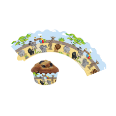 Cupcake Deko-Banderolen – Zoo