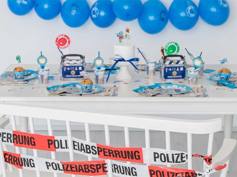 Partyartikel Thema: Polizei